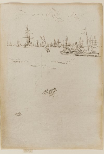 Łódź dla gości, 1887. autorstwa James Abbott McNeill Whistler