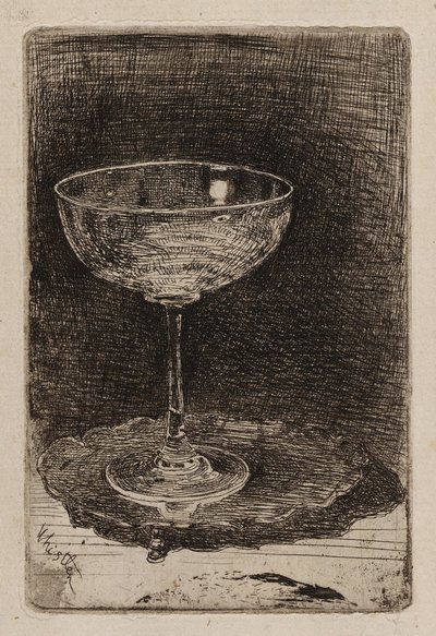 Kieliszek do wina, 1858. autorstwa James Abbott McNeill Whistler