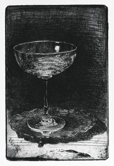 Kieliszek do wina autorstwa James Abbott McNeill Whistler