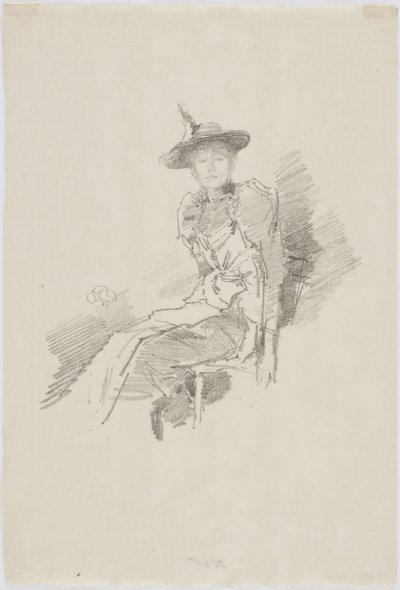 Skrzydlaty kapelusz, 1890 (lit na papierze) autorstwa James Abbott McNeill Whistler