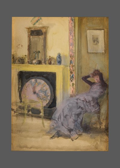 Pokój żółty, ok. 1883-84 (akwarela i gwasz na tekturze autorstwa James Abbott McNeill Whistler