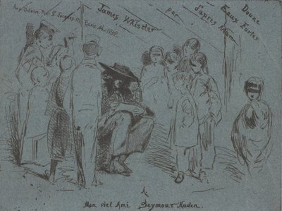 Strona tytułowa zestawu francuskiego, 1858. autorstwa James Abbott McNeill Whistler