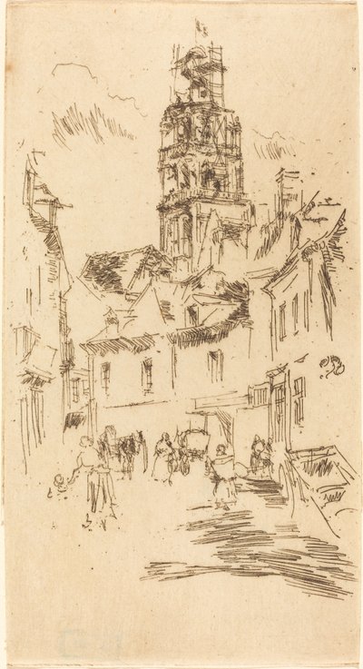 Zwiedzanie St. Antoine, Loches, 1888. autorstwa James Abbott McNeill Whistler