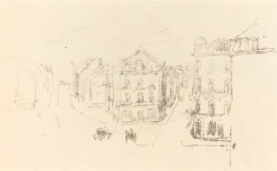 Szkic próbny: Grand Rue, Dieppe, c. 1891. autorstwa James Abbott McNeill Whistler