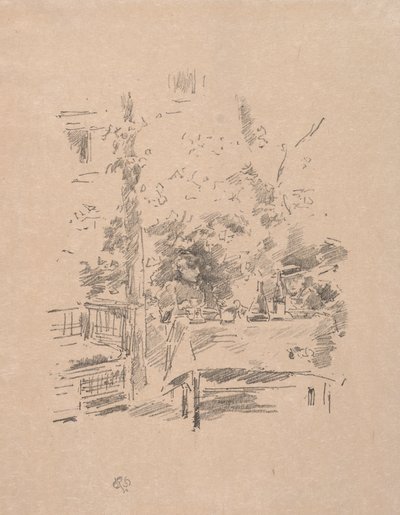 Tete-a-tete w ogrodzie, 1894. autorstwa James Abbott McNeill Whistler