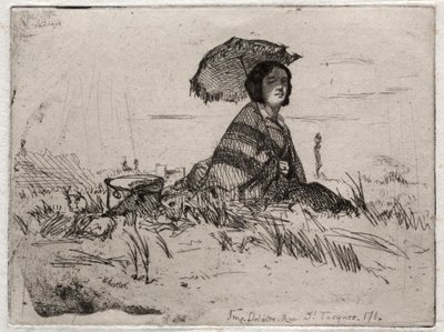 Dwanaście akwafort z natury: En Plein Soleil, 1858. autorstwa James Abbott McNeill Whistler