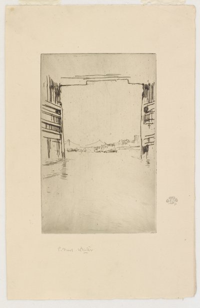 Pod starym mostem Battersea, 1879. autorstwa James Abbott McNeill Whistler