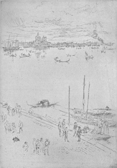 Pionowa Wenecja, c1880, 1904 autorstwa James Abbott McNeill Whistler
