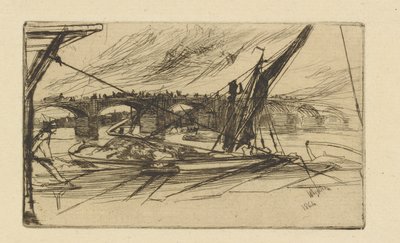 Most Vauxhall, 1861. autorstwa James Abbott McNeill Whistler