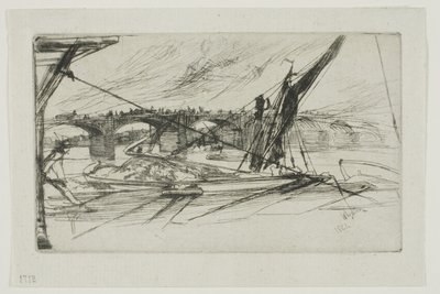 Most Vauxhall, 1861 autorstwa James Abbott McNeill Whistler