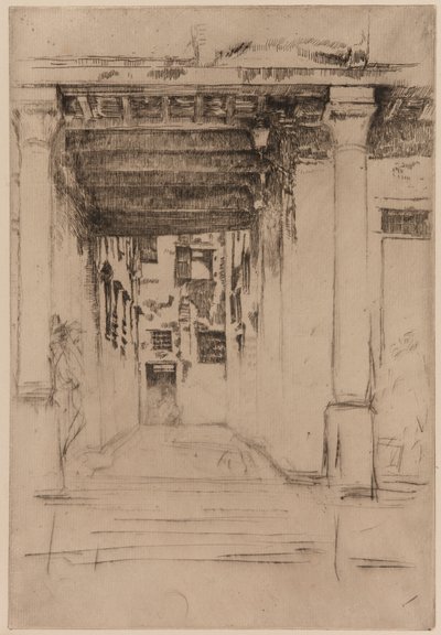 Dwór wenecki, 1879-1880. autorstwa James Abbott McNeill Whistler