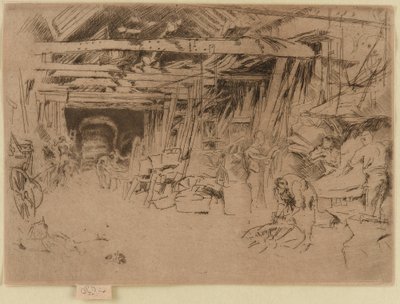 Kołodziej, 1879-1880. autorstwa James Abbott McNeill Whistler