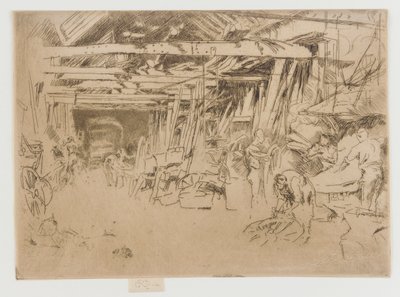 Kołodziej, 1879-1880. autorstwa James Abbott McNeill Whistler
