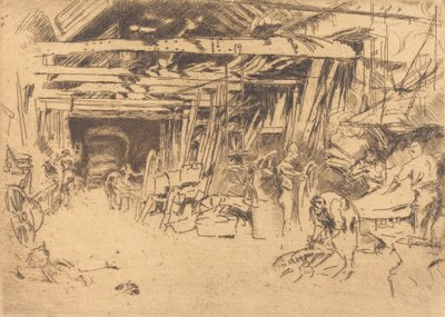Kołodziej, 18791880. autorstwa James Abbott McNeill Whistler