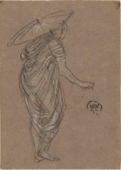 Kobieta z parasolem, 1870-1873. autorstwa James Abbott McNeill Whistler