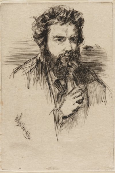Z. Astruc, Redaktor „Artysty”, 1859. autorstwa James Abbott McNeill Whistler