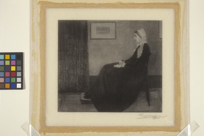 Matka Whistlera (tusz na papierze) autorstwa James Abbott McNeill & Wolf Henry (1852 1916) Whistler
