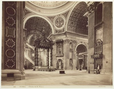 Kościół św. Piotra, Rzym, Rzym, kościół San Pietro, ok. 1930 r. 1870. autorstwa James Anderson