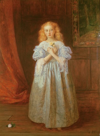 Mała dziewczynka, która siedziała dla Van Dycka, 1868 autorstwa James Archer