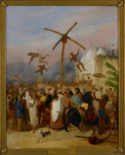 Charakpuja, festiwal huśtania się na hakach autorstwa James Atkinson