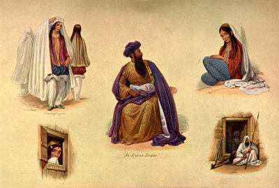 Typy kabulskie, lata czterdzieste XIX wieku, 1901. autorstwa James Atkinson