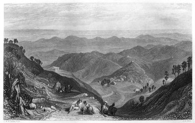 Mussoorie i dolina Dhoon, Indie, ok. 1860 r. autorstwa James B. Allen