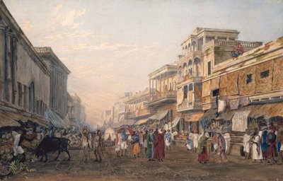 Widok Kalkuty, c.1820 (akwatinta) autorstwa James Baillie Fraser