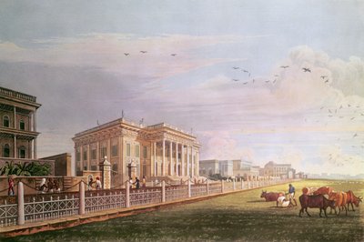 Ratusz, Kalkuta, rycina Roberta Havell, wyd. 1824 autorstwa James Baillie Fraser