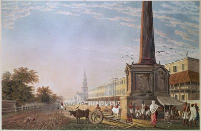 Writers Buildings, Kalkuta, grawerowane przez Roberta Havell, wyd. 1824 autorstwa James Baillie after Fraser