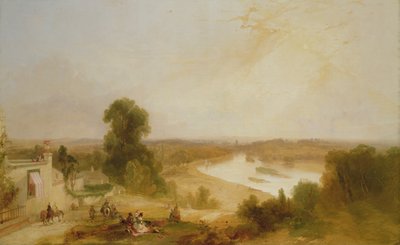 Widok na Tamizę z Richmond Hill, 1835 autorstwa James Baker Pyne