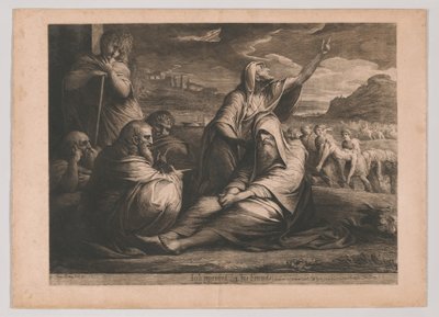 Hiob upominany przez swoich przyjaciół autorstwa James Barry