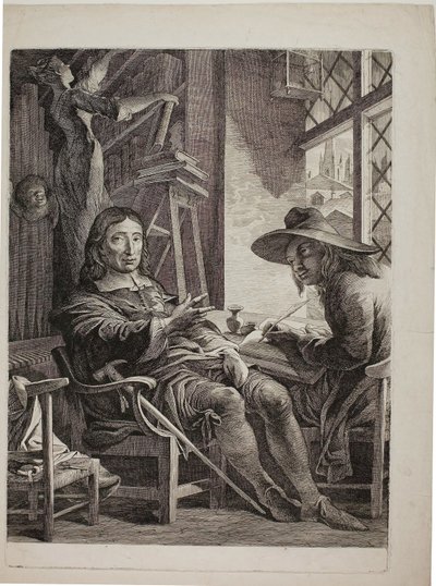 Milton dyktuje kwakierowi Ellwood autorstwa James Barry