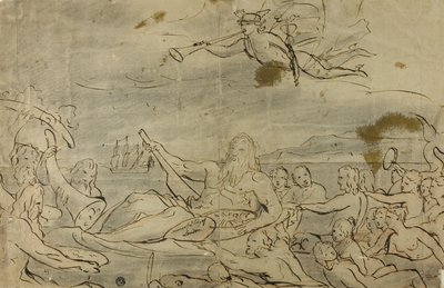 Studium dla handlu lub triumf Tamizy, 1767-80 autorstwa James Barry