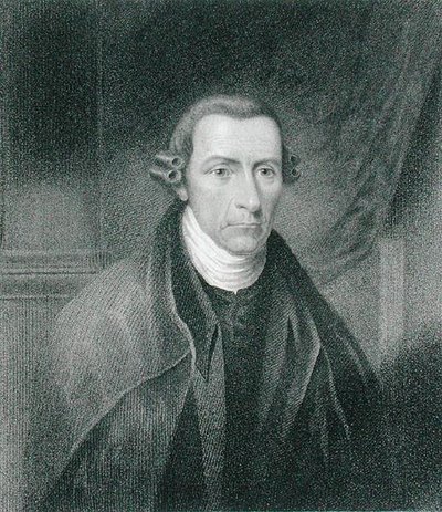 Patrick Henry (1736-99) grawerowane przez Edwarda Wellmore (fl.1835) (grawerowanie) autorstwa James Barton (after) Longacre