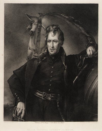 Generał dywizji Andrew Jackson autorstwa James Barton Longacre