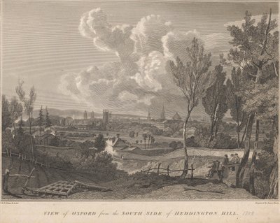 Widok Oksfordu z południowej strony Heddington Hill autorstwa James Basire