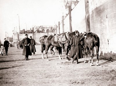 Jeźdźcy konni, Antwerpia, 1898. autorstwa James Batkin