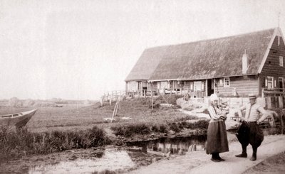 Mieszkańcy wyspy Marken, Holandia, 1898. autorstwa James Batkin