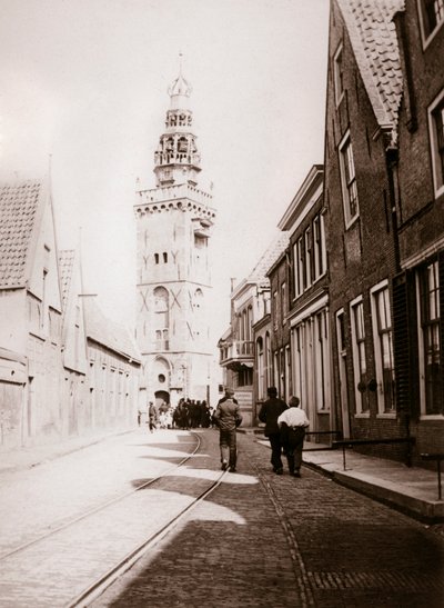 Scena uliczna, Monnickendam, Holandia, 1898. autorstwa James Batkin