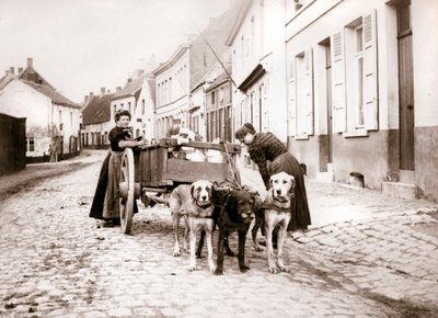 Kobiety i powóz, Antwerpia, 1898 autorstwa James Batkin