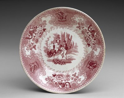 Spodek, ok. 1837-44 (ceramika z nadrukiem transferowym) autorstwa James Beech