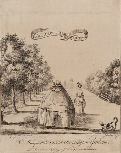 Scena maskarady Ogrody Kensington autorstwa James Bretherton