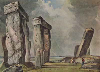 Stonehenge, Wiltshire, ok. 1830, 1946 r autorstwa James Bridges