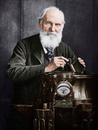 Lord Kelvin, szkocki matematyk i fizyk, ze swoim kompasem, 1902 autorstwa James Craig Annan