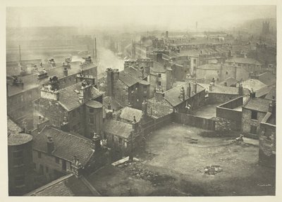 Stare domy na rogu George Street i High Street autorstwa James Craig Annan