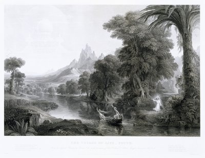 Podróż życia — młodość, c. 1855 (grawerowanie) autorstwa James David Smillie