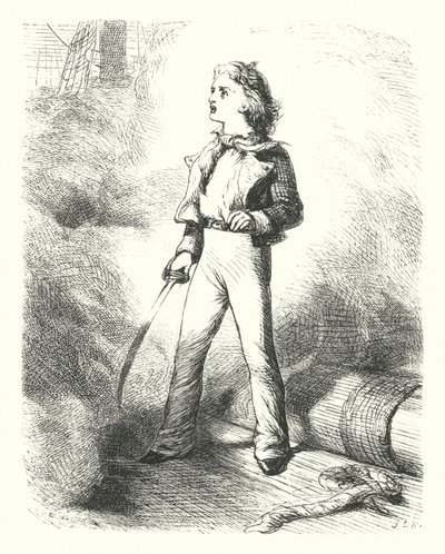 Casabianca (grawerowanie) autorstwa James Dawson Watson