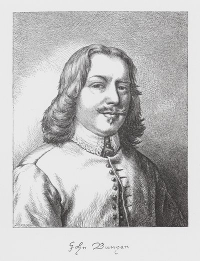 John Bunyan, portret (rycina) autorstwa James Dawson Watson