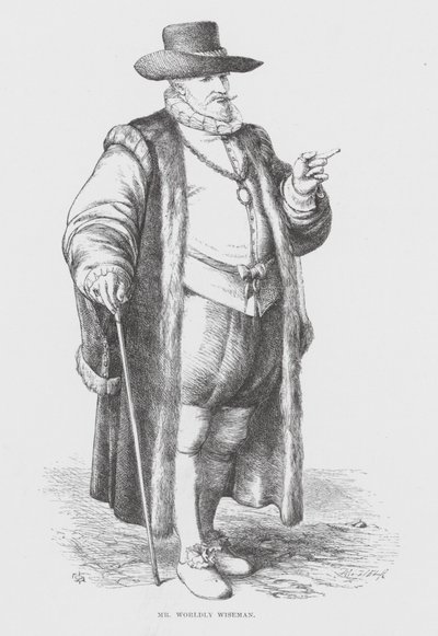 Mr Worldly Wiseman (grawerunek) autorstwa James Dawson Watson