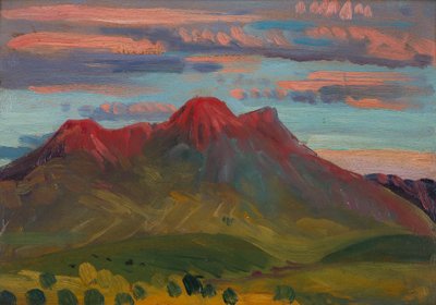Zachód słońca na Arenig, ok. 1911-12 autorstwa James Dickson Innes